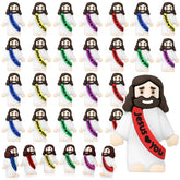 Draupnir Little Jesus Figures set of 30 rubber figurines in five colors