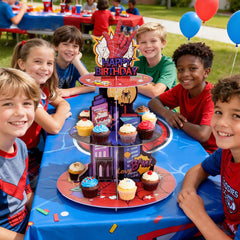 DRCYULP Spider themed cupcake stand for kids parties