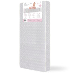 Dream On Me Honeycomb orthopedic mattress with white honeycomb vinyl cover
