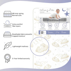 Toddler brown print side with waterproof cover on Twilight