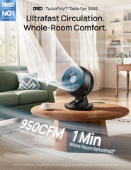 DREO Smart Fan brushless DC motor for quiet operation