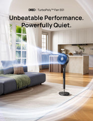 DREO standing fan 1150 CFM airflow for larger spaces