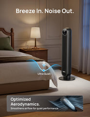 DREO Tower Fan for Bedroom remote controlled unit