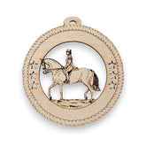 Dressage Ornament handcrafted from natural wood
