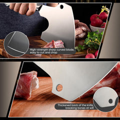 AUS-10 high-carbon steel blade on DRGSKL cleaver