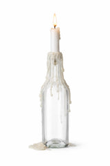 Bottle decor drip candle set for wine bottles