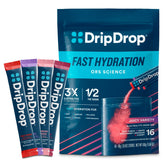 DripDrop Hydration Juicy Variety Pack 16 count packets for on the go