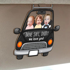 High quality durable Drive Safe Daddy We Love You visor clip on visor