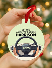 Driver license ornament double sided design