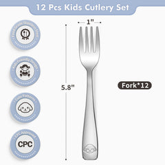 Ergonomic handles on DRKIO toddler forks