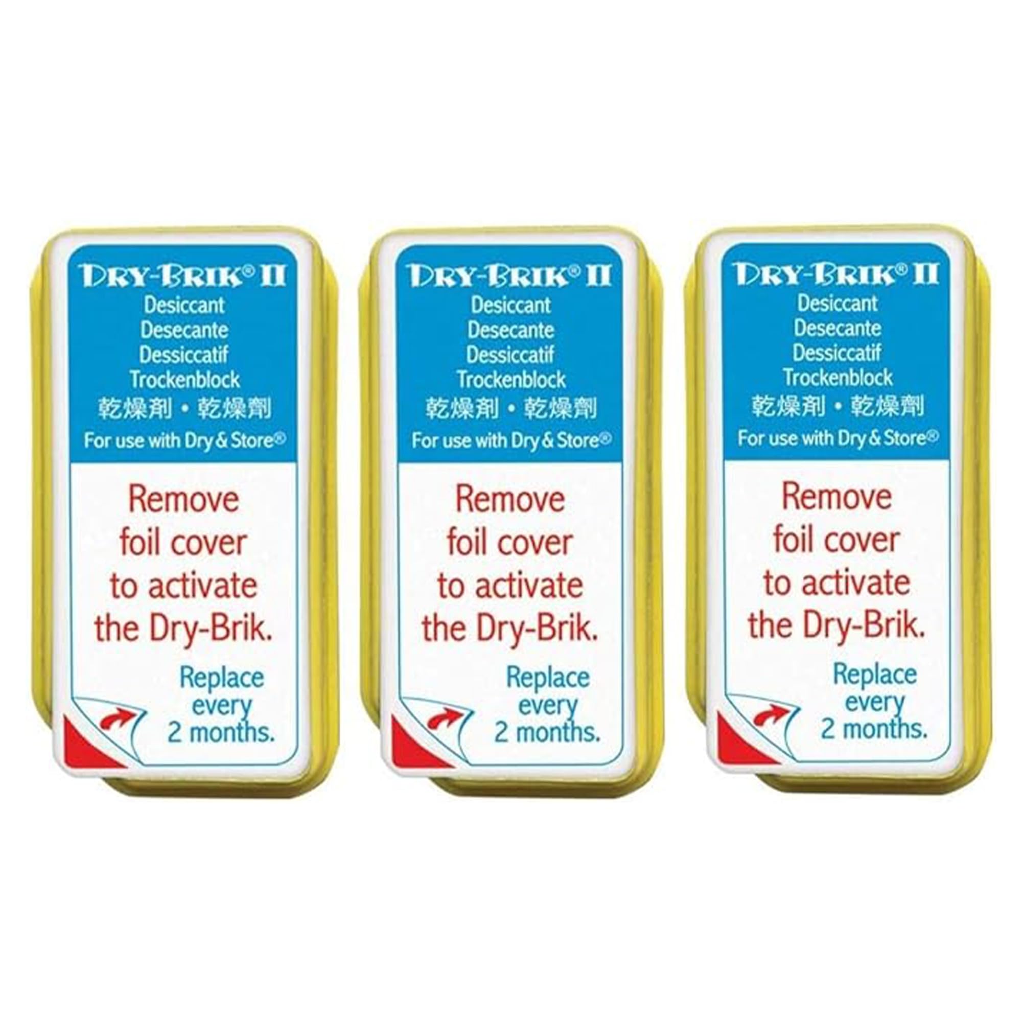Dry-Brik II desiccant blocks 3-pack for Global II and Zephyr hearing dehumidifiers