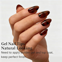 Short almond matte nails by Dsixnails