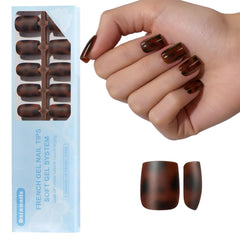 Dsixnails tortoiseshell press on nails 150pcs display