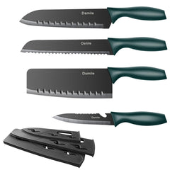 Dsmile 4 piece kitchen knife set with chef knife