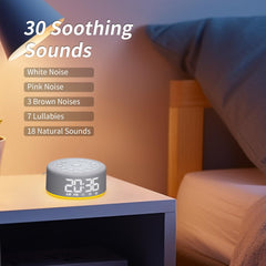 Dual alarms and night light controls on device