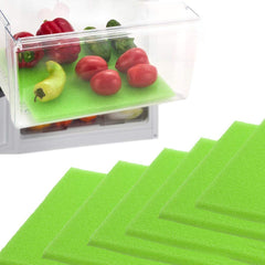 Dualplex Refrigerator Liners 13x10.5 inch 6 pack in refrigerator drawer