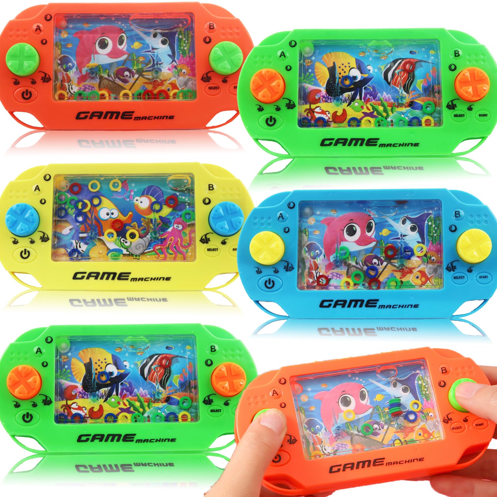 Duccsko 5 pack handheld water ring games for kids