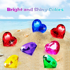Non-toxic safety acrylic diving gems with rounded edges