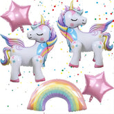 DUILE 26 inch unicorn foil balloons pair