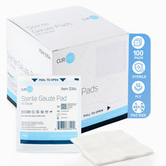 Dukal sterile gauze pads box of 100 individually wrapped 4x4 12-ply