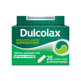 Dulcolax stimulant laxative suppositories box 28-count