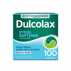 Dulcolax Stool Softener Laxative Liquid Gel Capsules box front