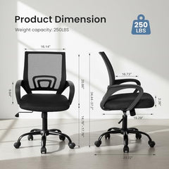 Breathable mesh back and foam seat of DUMOS chair