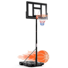 DUMOS portable basketball hoop with a 44in backboard