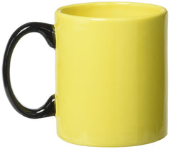 Durable ceramic mug with glossy finish and sturdy handle
