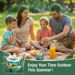 Durable matte finish tin suitable for camping