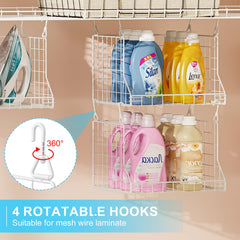 durable wire shelving based laundry organizer