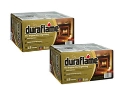 Duraflame Gold 4577 firelogs 2 pack burning in a fireplace