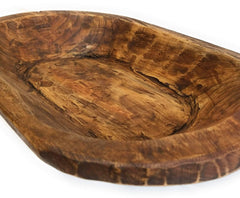 Durango dough bowl 13-15in farmhouse rustic wood