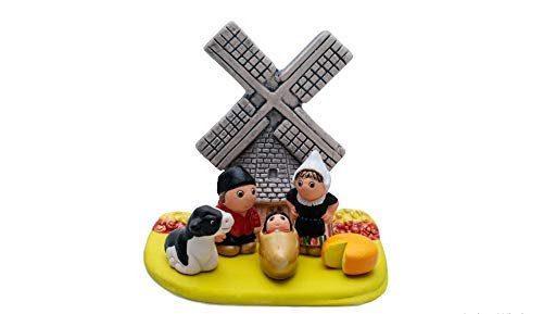 Dutch Nativity Scene handcrafted in clay