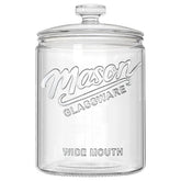 Dwbligt 1 gallon glass cookie jar with airtight lid front view