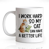 DYJYBMY mug 11 oz cat lovers gift with funny quote