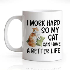 DYJYBMY mug 11 oz cat lovers gift with funny quote