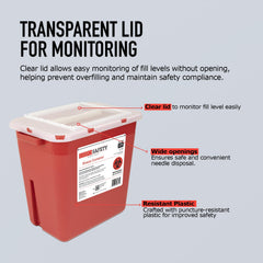 Dynarex Dispo Safety Sharps Container 1 count packaging