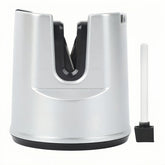 Dzmbv Knife Sharpener with Suction Cup Base on kitchen counter