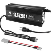 E-FAST 12V 20A LiFePO4 charger with premium aluminum housing