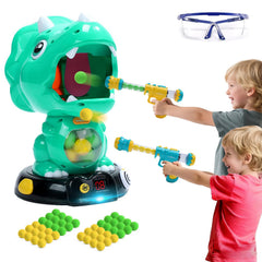 EagleStone Moveable Dinosaur Shooting Toy for Kids packaging with 48 EVA foam balls
