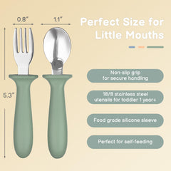 Six pack toddler cutlery for self feeding by Eascrozn