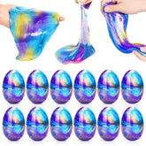 Six galaxy Easter eggs in Easter Basket Stuffers kit