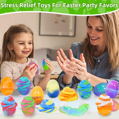 Non-sticky slime eggs safe for children ages 3 and up