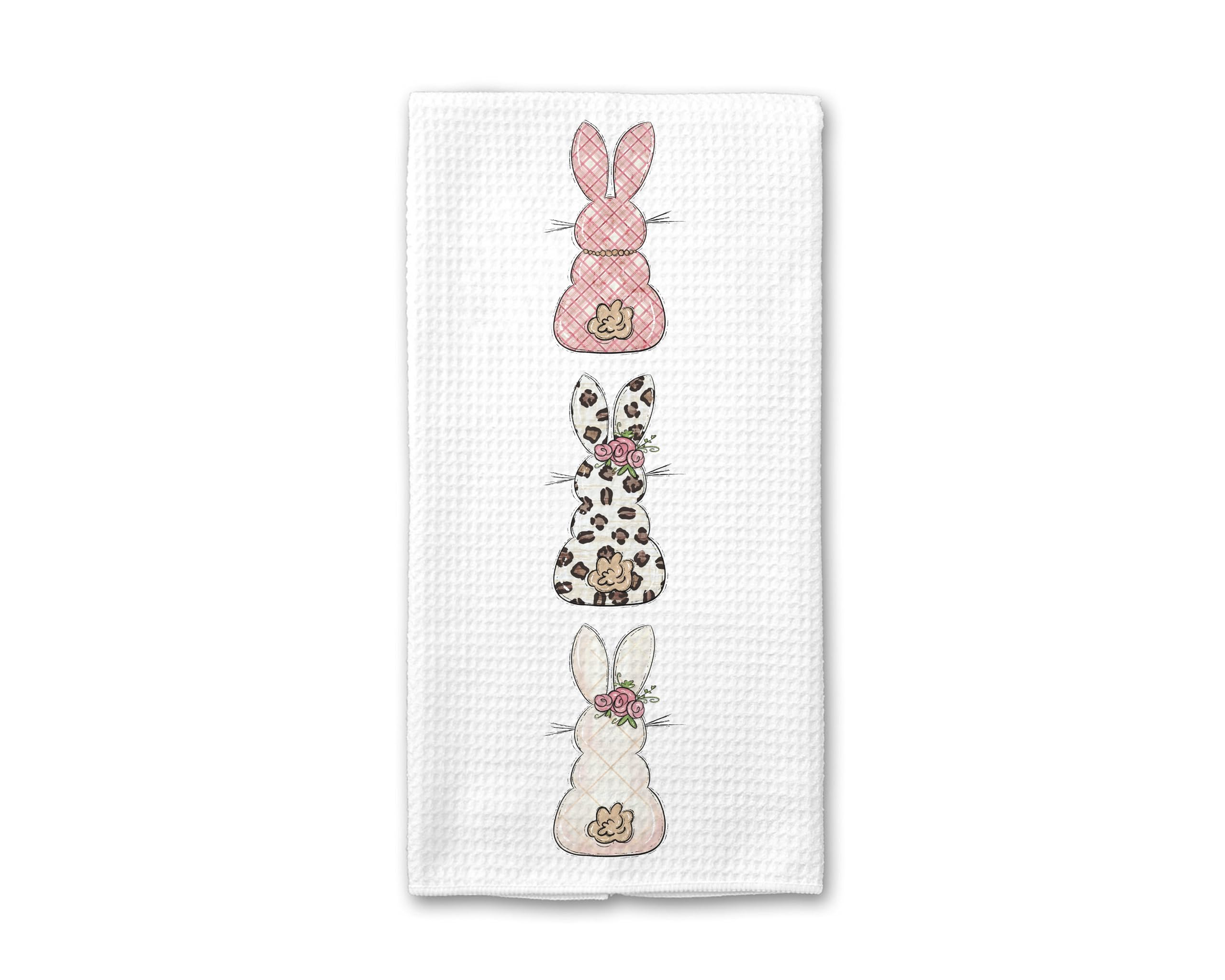 Easter Bunny Kitchen Towel bunny butt design