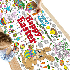 Easter crafts for kids jumbo coloring banner by OHOME