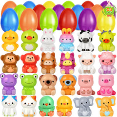 easter eggs 24 pack with animal toys