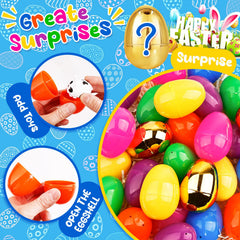 Openable middle hinge Easter eggs for easy assembly