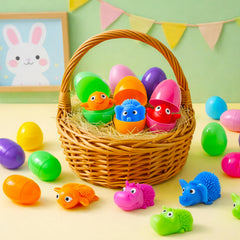 Bright colored squishy toy inside Easter egg 2.3 inch