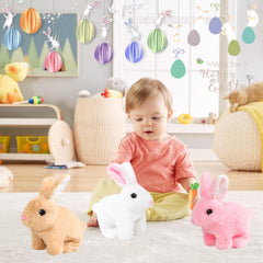 7 inch interactive plush bunny size